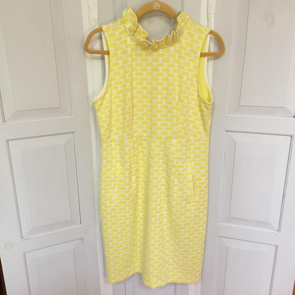Tyler Boe Yellow and White Mini Dress